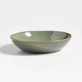 Sage Green Stoneware Low Bowl