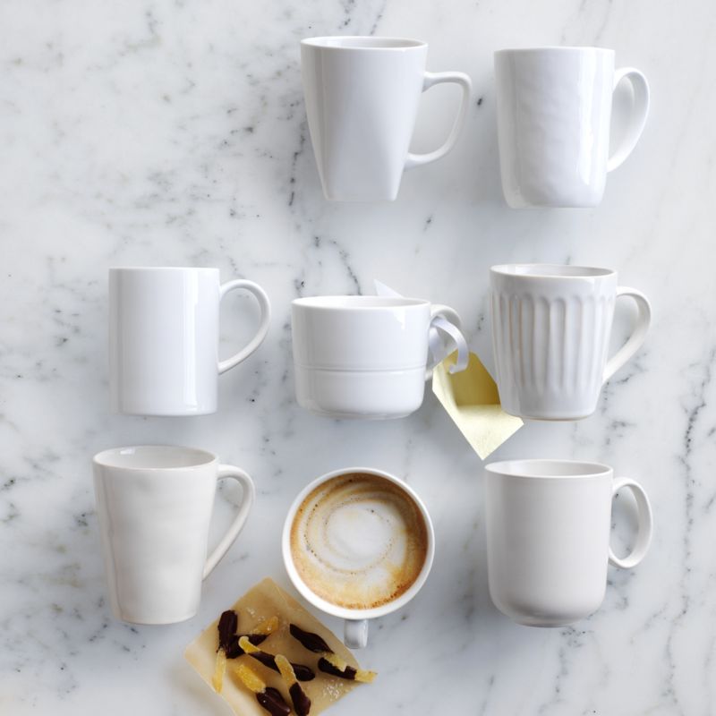 Straight-Sided Porcelain Mug
