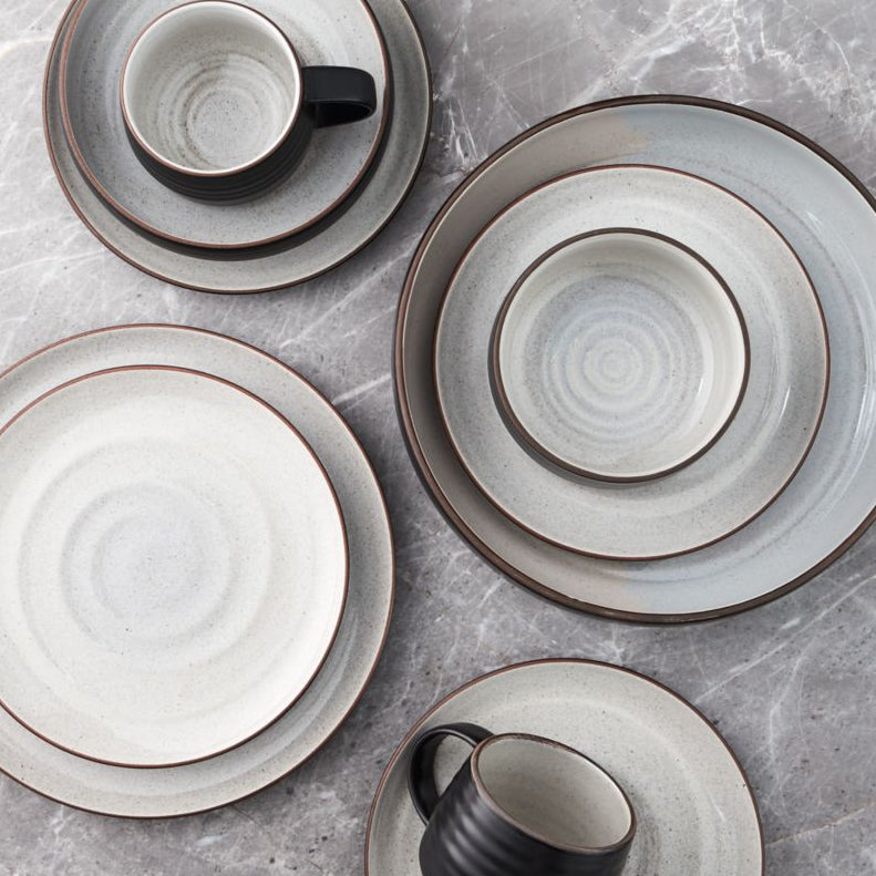 White Ceramic Dinner Plate