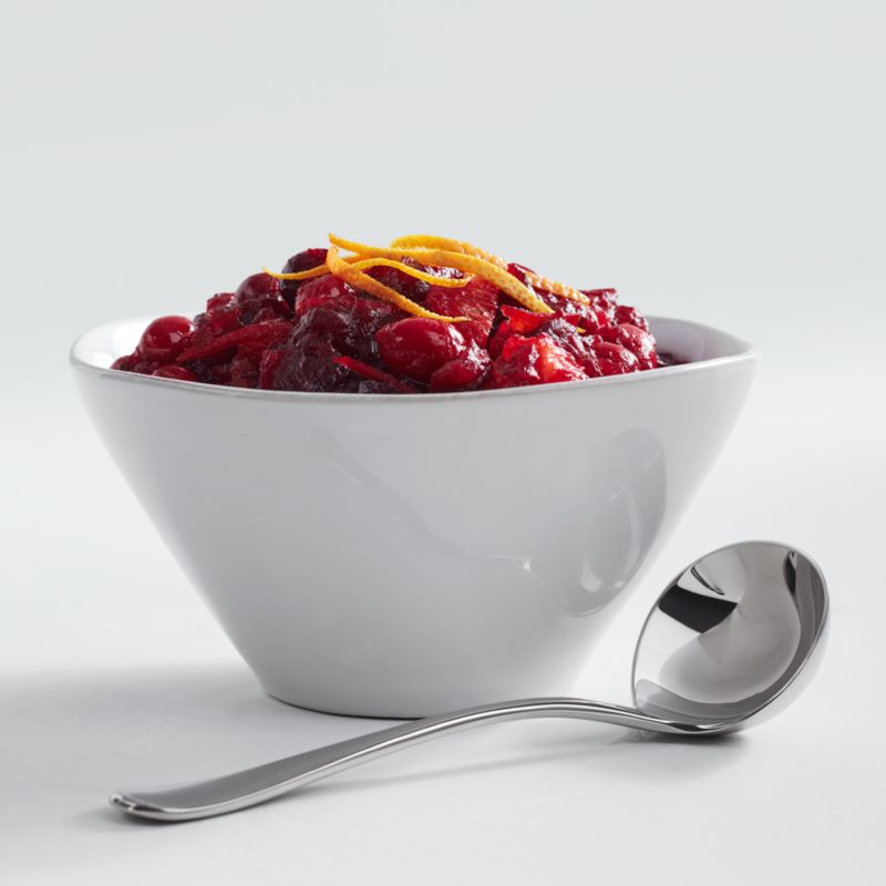White Stoneware Cereal Bowl