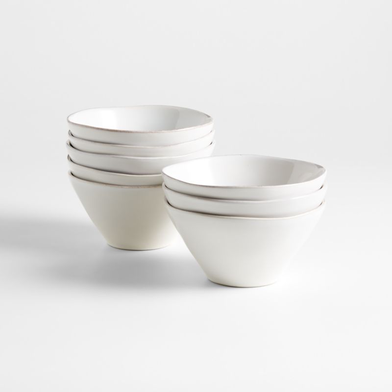 White Stoneware Cereal Bowl