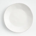 White Stoneware Dinner Plate